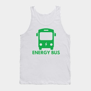 Energy Bus - Green Electric Bus Frontal View Tank Top